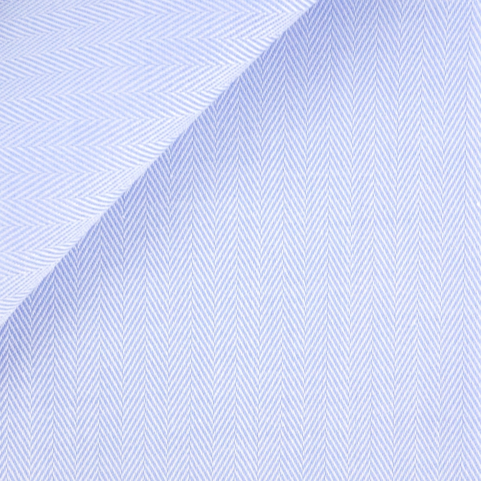 Herringbone Plain Blue