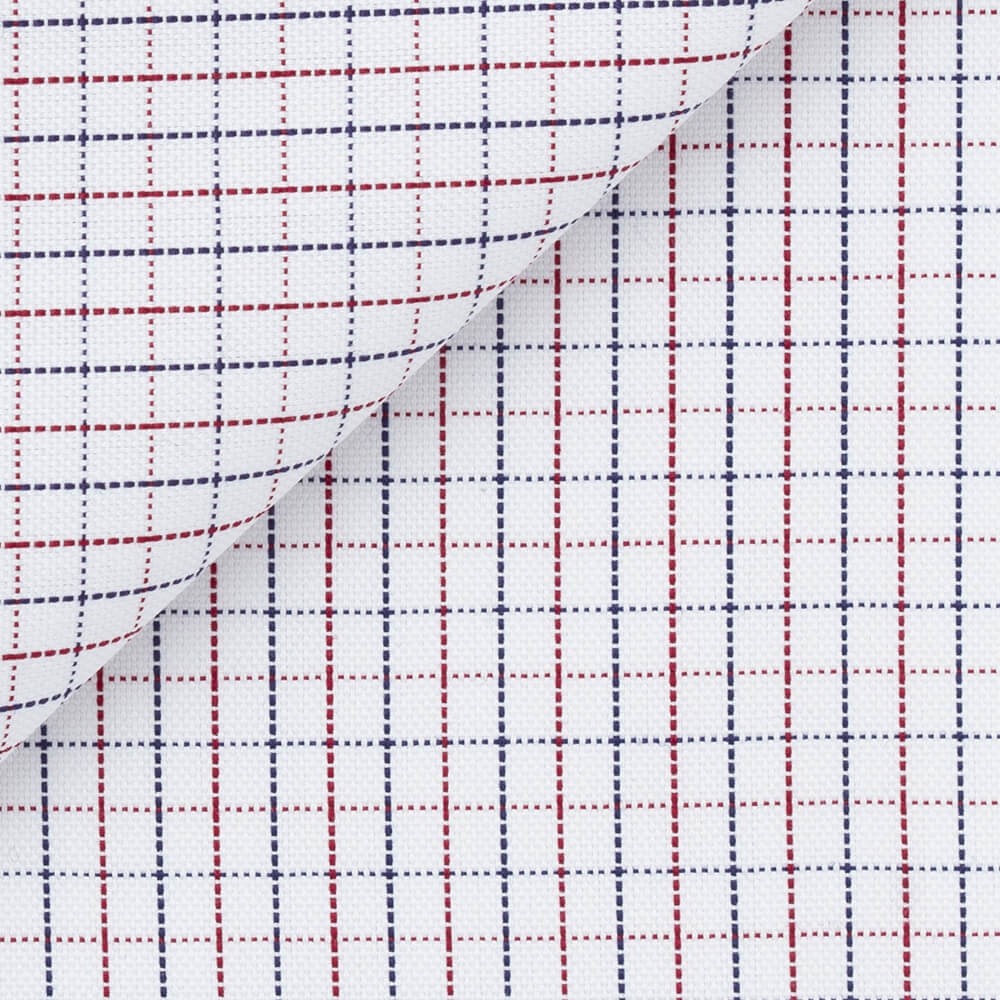 Oxford Check Pattern Blue Red