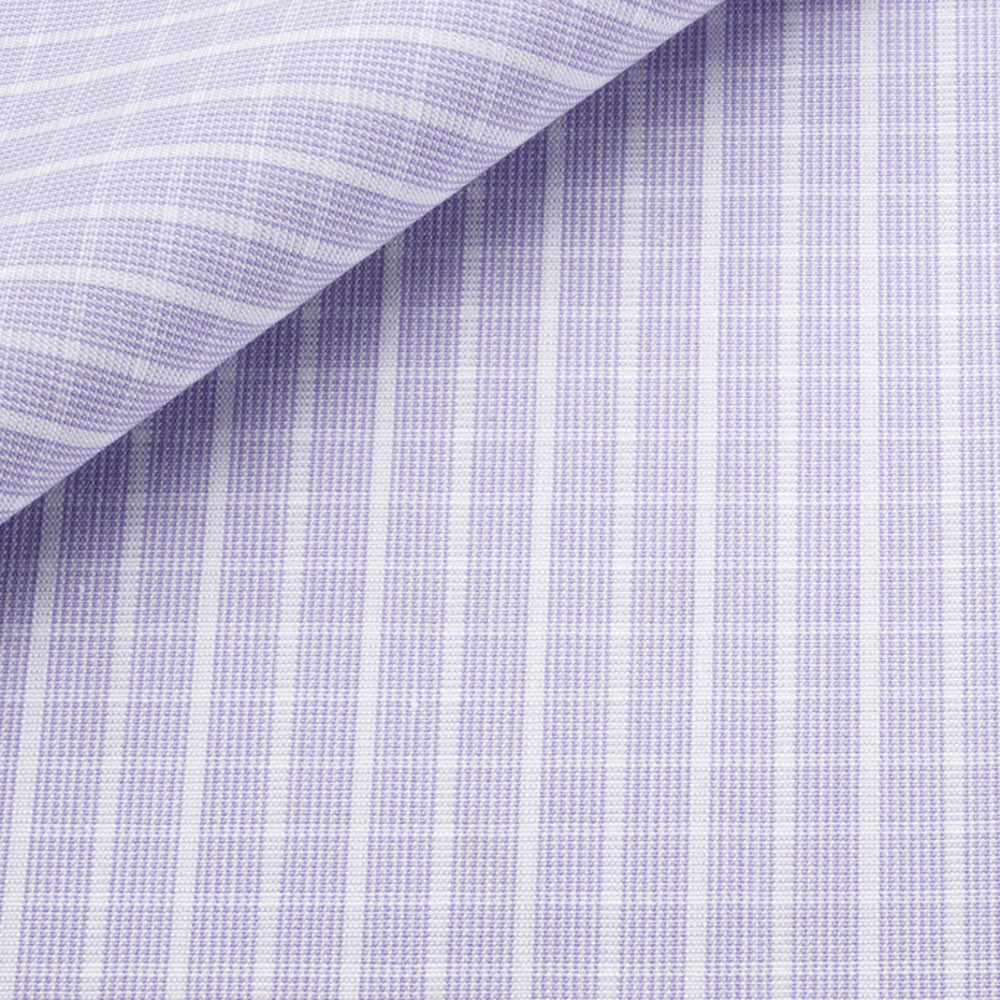 Poplin Check Pattern Mauve Purple