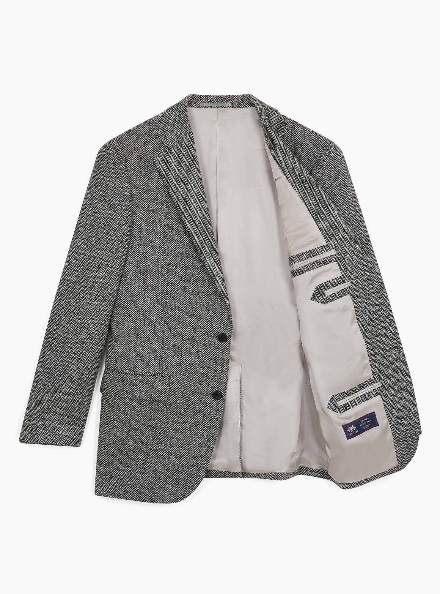 Grey and Black Herringbone Jacket VEPS370/2002/01AH23 | Swann