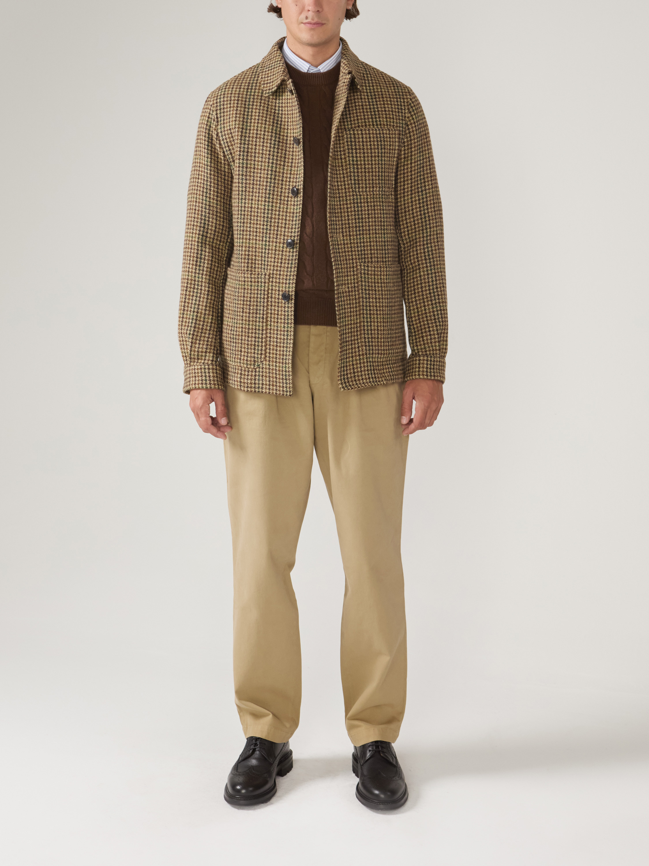 Work Jacket Gun Club Beige Green VEMOGCLUB5010WK08AH24 | Swann
