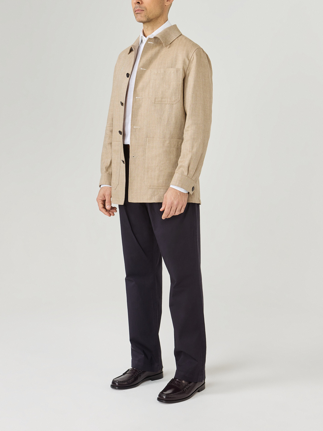 ジャケット・アウター louren twill no collar jacket beige COTTON BOMBER JACKET - Beige | ZARA United States