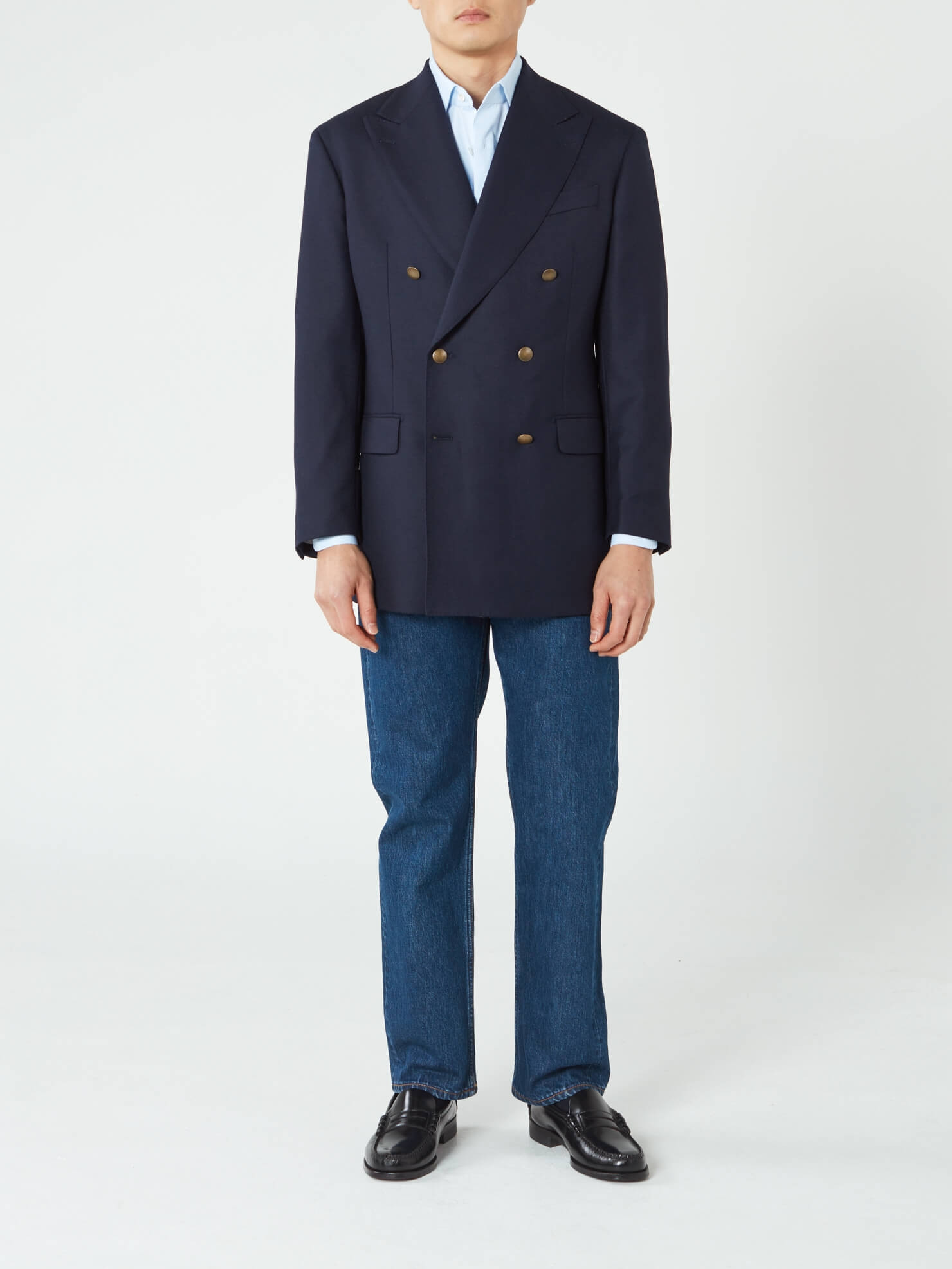 Navy double breasted Blazer VEBL007HS Swann