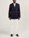 Navy Fresco Double Breasted Blazer