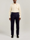 Navy Wool Traveller Trousers