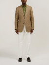 Marron Vert Linen Check Jacket