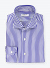 Shirt Poplin Stripes Blue