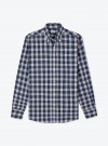 Blue Green Check Pattern Zephir Shirt