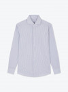 Shirt Poplin Check Pattern Blue