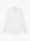 White Pleated Tuxedo Shirt