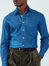 Plain Blue Denim Shirt