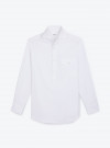 Plain White Flannel Shirt