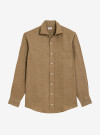 Shirt Linen Plain Beige