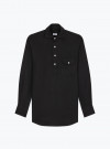 Shirt Linen Plain Black