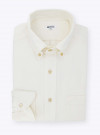 Plain Ivory Oxford Shirt