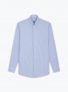 Shirt Poplin Stripes Blue