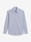 Shirt Poplin Stripes Blue