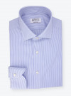Poplin Shirt Blue Stripes (easy care)