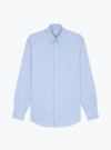 Shirt Twill Check Pattern Blue