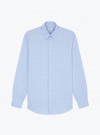 Shirt Twill Check Pattern Blue