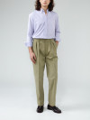 Olive Chino with Pleats