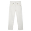 White denim 5 pocket trousers