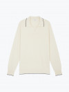 Ecru  Cotton Cashmere Polo