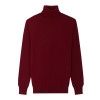 Burgundy Merino Turtleneck Pullover