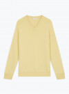 Yellow V-neck Pullover