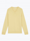 Yellow V-neck Pullover