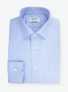 Shirt End on End Plain Blue