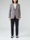 Glencheck Jacket Brown and Navy