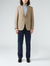 Glencheck Jacket Brown Wool-Linen