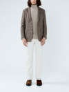 Glencheck Brown Wool-Alpaca Jacket