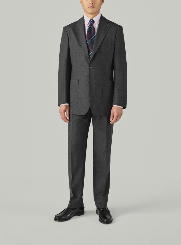 Unconstructed Grey Fresco Suit