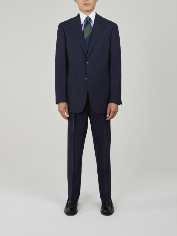 Navy Fresco Suit (Made in italy)