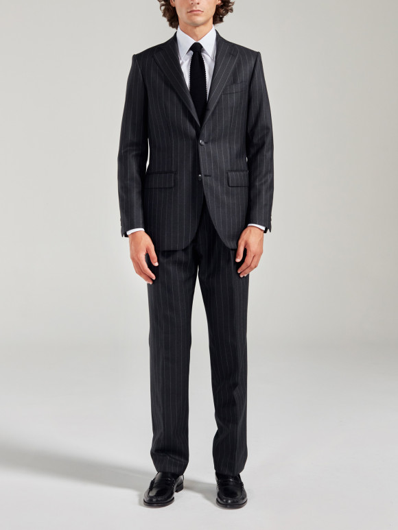 Charcoal Grey Stripe Suit