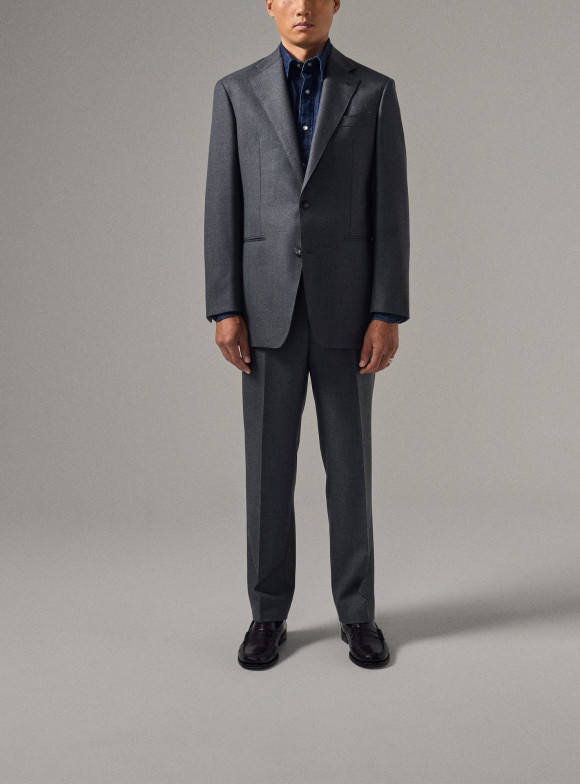 Grey Twill Suit