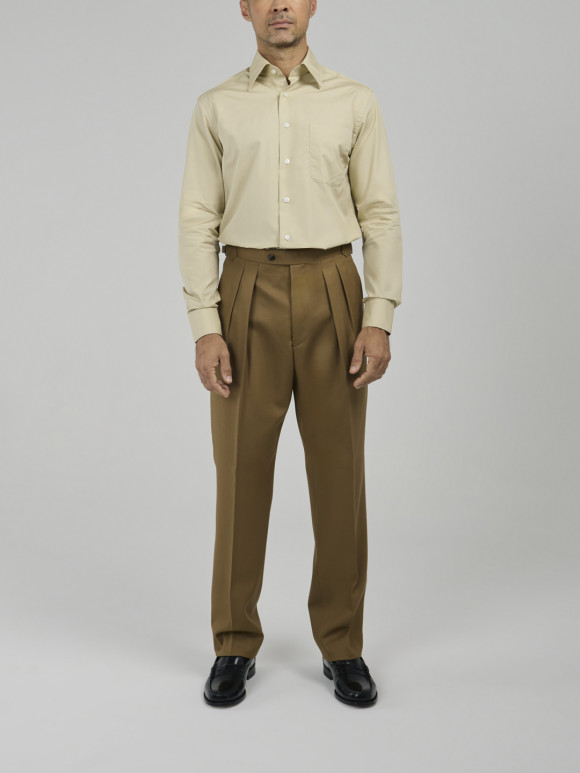 Beige Cavalry Twill Trousers