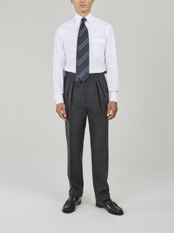 Dark Grey Flannel Trousers