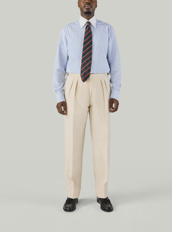 Beige Linen Trousers