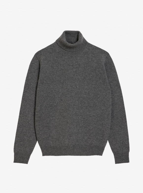 Medium Grey Roll Neck Pullover