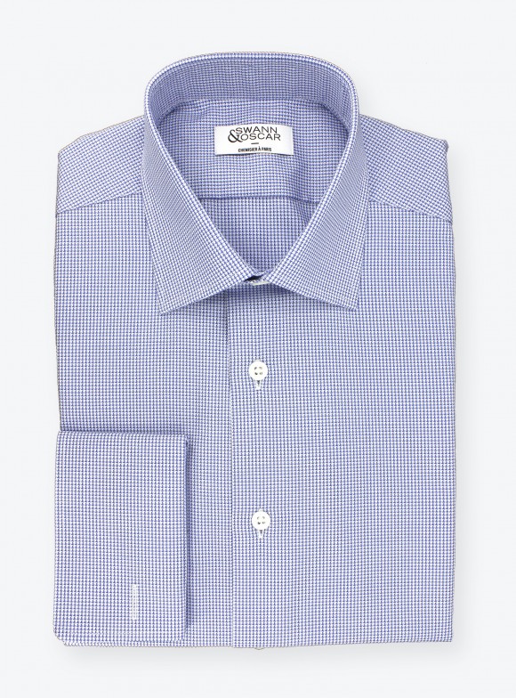 Shirt Blue Pied de Poule