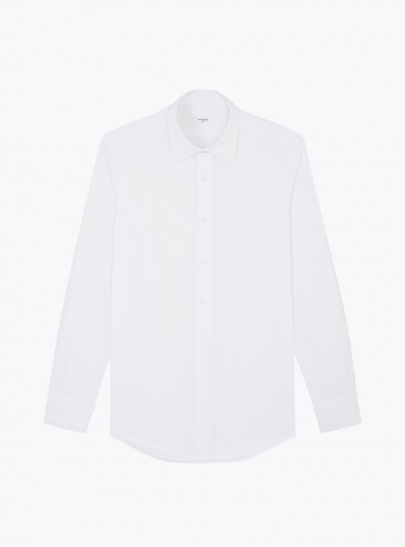 Shirt Poplin Plain White