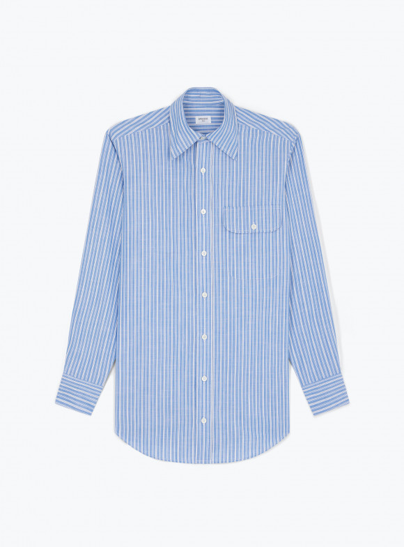 Shirt Chambray Stripes Blue