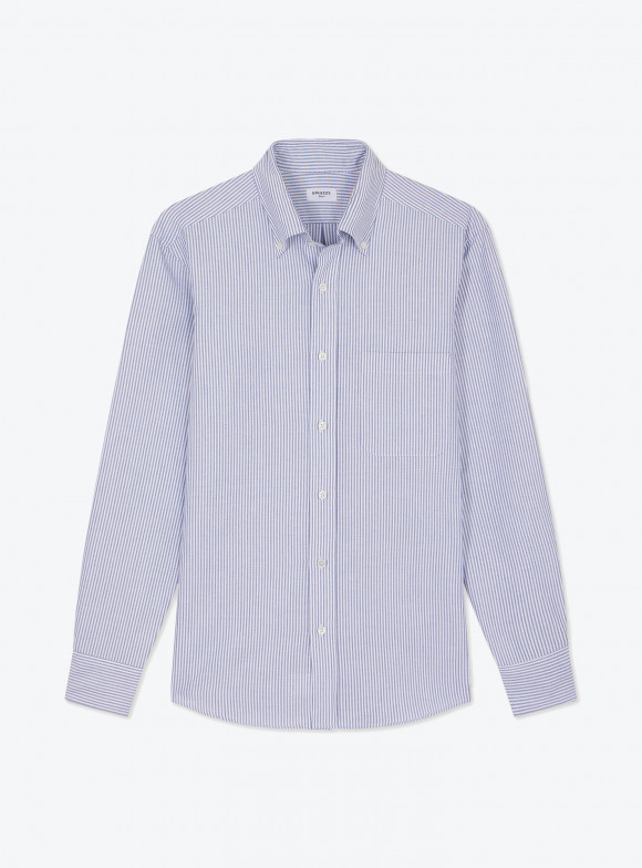 Stripes Blue Oxford Shirt