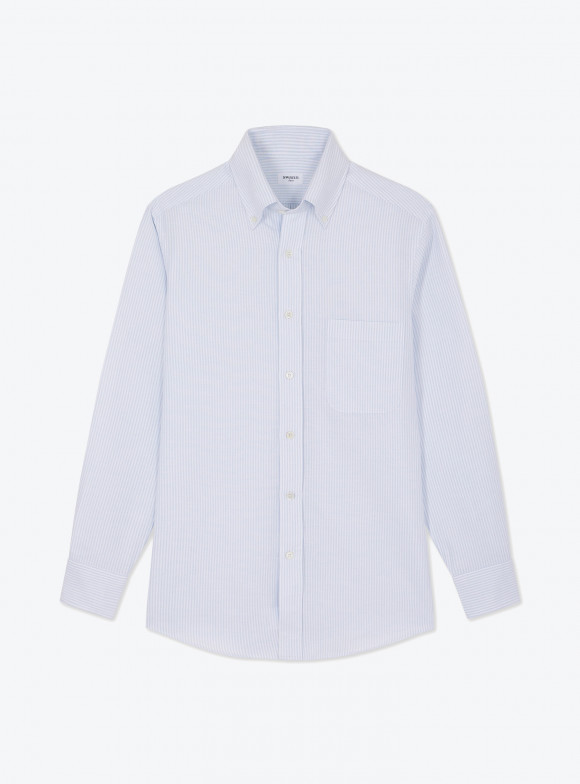 Blue Stripes Oxford Shirt