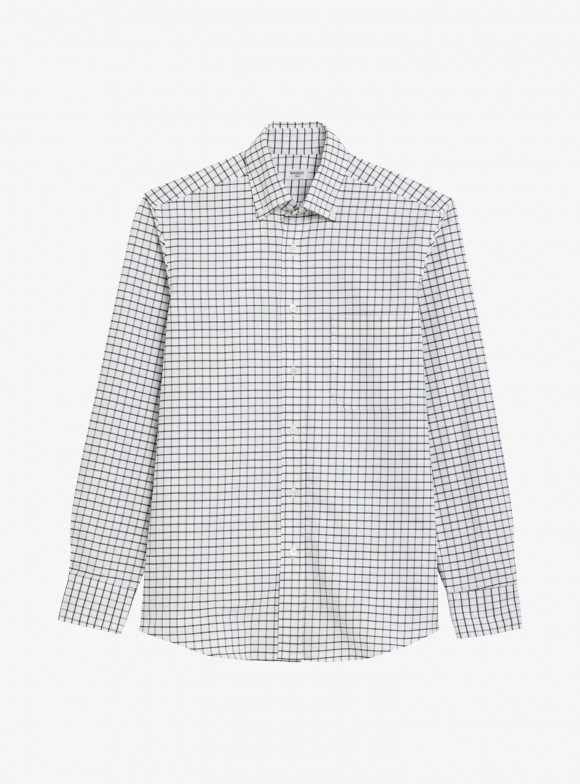 Shirt Oxford Check Pattern Green