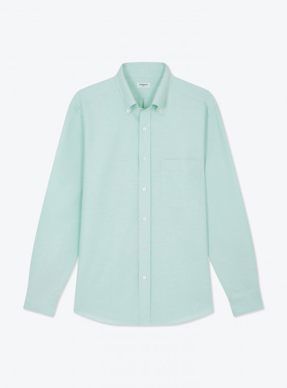 Plain Green Oxford Shirt