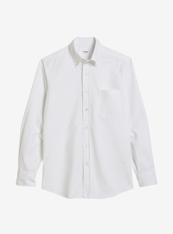 Shirt Brushed Oxford Plain White